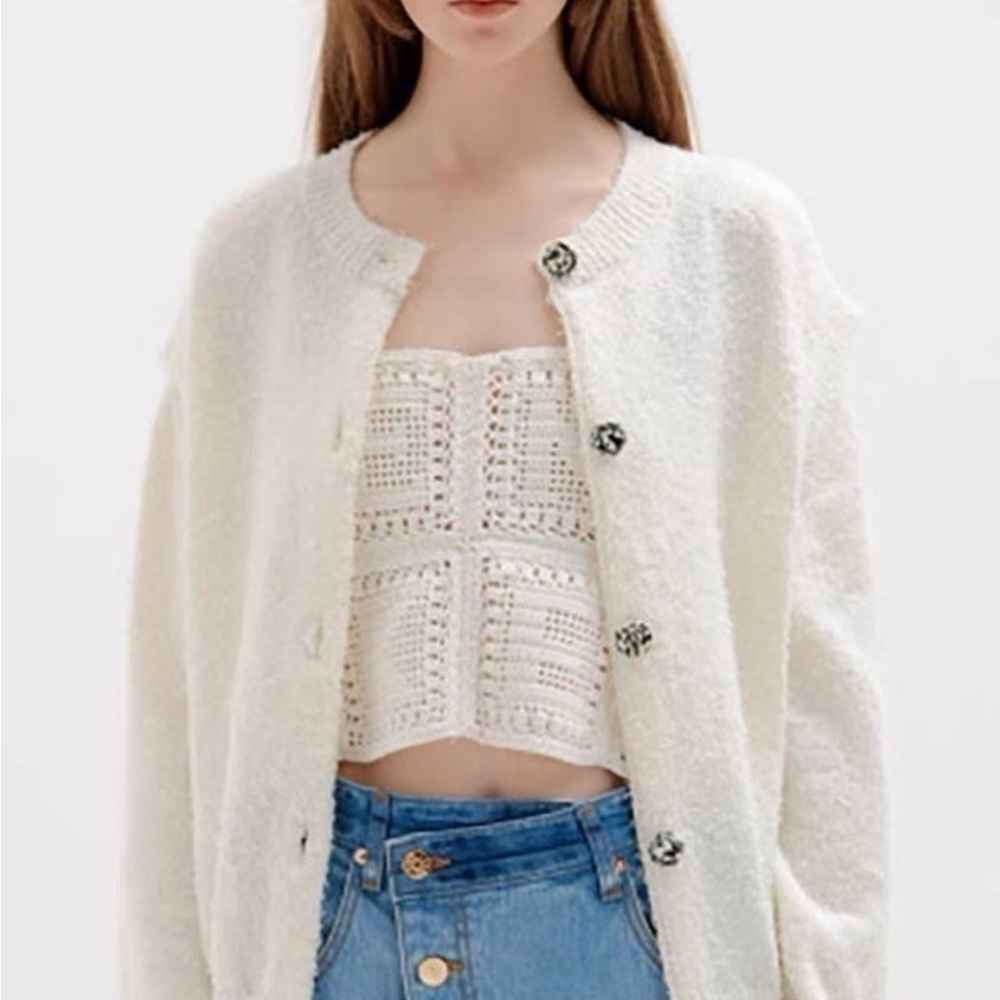 White Women's Sweater cardigan